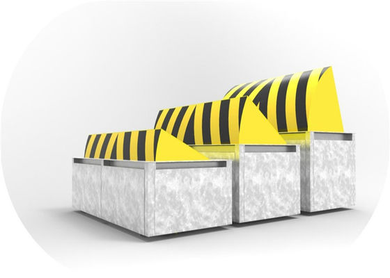 Tam otomatik 80T yükleme A3 Çelik Hidrolik Yol Blokeri Terörle Mücadele Güvenliği için LED Işığı ile