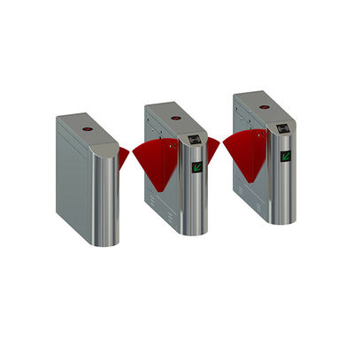 Yaya Girişi Çıkış Flap Bariyer Kapısı RFID Parmak İzi Biyometrik Erişim Kontrolü