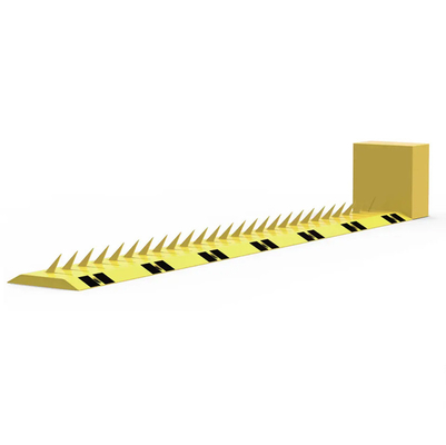 1-6 Metre Hız Hump Road Blocker Metal Çubuk ve Uyarı Ekipmanı ile Lastik Katili