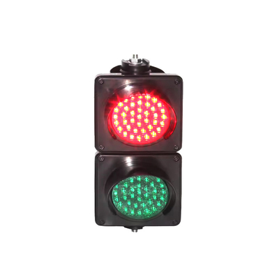 Yüksek Parlaklık Mini Boyut AC85V-265V DC12V 24V LED PC Malzemesi Kırmızı ve Yeşil 100mm Trafik Fener
