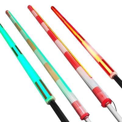 Universal LED Light Round Aluminium Carbon Fiber Boom Barrier Arm, Park Alanı Trafik Kontrolü için özelleştirilebilir uzunlukta