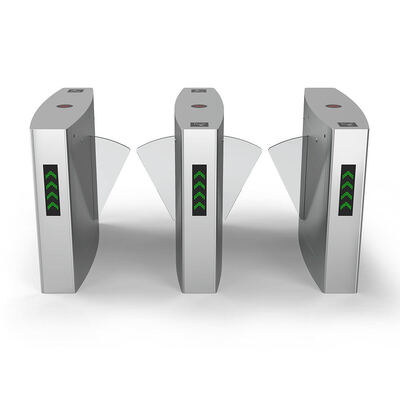 DC 24V motorlu elektrikli geri çekilebilir flap bariyer kapısı ve açık akrilik flap CE onaylı döner