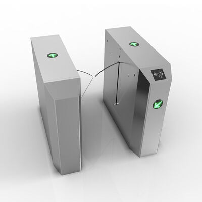 Yüksek trafik alanları için tam otomatik 316 paslanmaz çelik iki yönlü flap bariyer kapısı