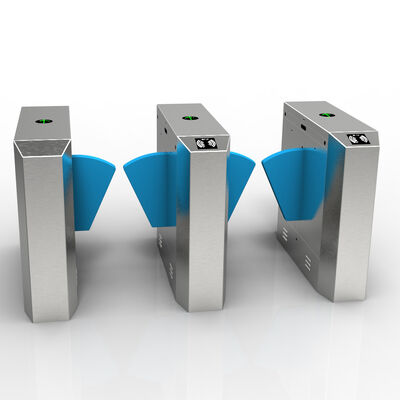 Şeffaf Akrilik Kanatlı ve Dakikada 30 Kişi Geçiş Kapasiteli Bel Yüksekliğinde Turnike, IP54 Koruma Seviyesi