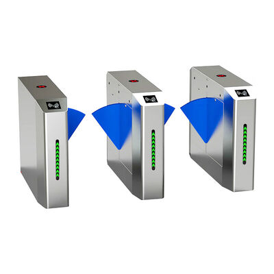 RS485 SS304 IP44 Erişim Kontrolü ve Yürüyüşçü Yönetimi Flap Barrier Gate