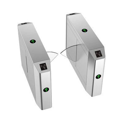 Yüz Tanıma IP44 45W Güvenli Erişim Kontrolü için Yürüyüşçü Turnstile Flap Bariyer Kapısı
