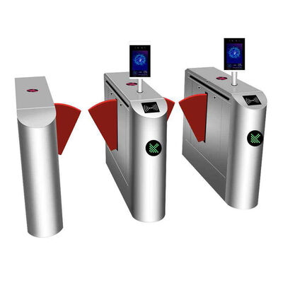 Erişim Kontrolü için LED Göstergeli Yüz Tanıma SUS304 35W Flap Bariyer Kapısı
