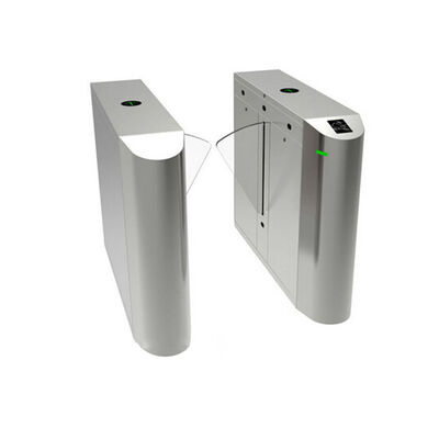 600mm Genişliği 100W Akrilik Kanat Flap Barrier Turnstile Brushless Motor ve Anti-Breakthrough Tasarımı