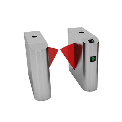 304 Paslanmaz Çelik Flap Barrier Kapısı, erişim kontrolü için DC 24V Gücü ve Kızılötesi Fotocell ile