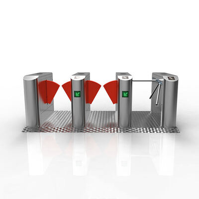 Metro ve Havaalanı Erişim Kontrolü için 260mm Kanatlı 100W İki Yönlü Flap Barrier Turnstile