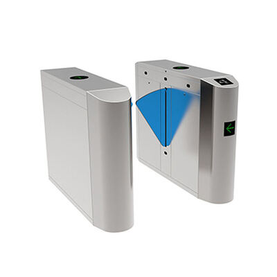 Fitness Merkezi için CE Belgeli RFID Kart Okuyucu Çift Yönlü Flap Bariyer Kapısı