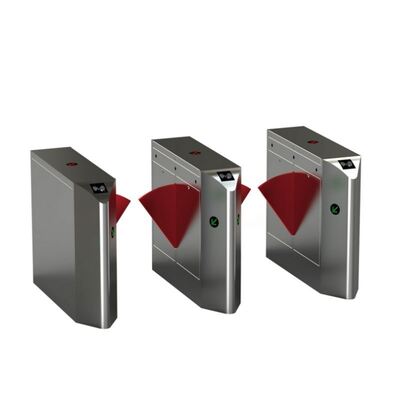 Kendini algılayan ve 304 veya 316 paslanmaz çelik koruma ile yüksek hızlı geri çekilebilir flap bariyer kapısı