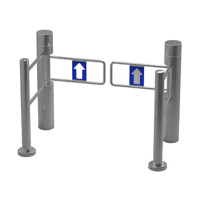SS304 Kabine Swing Barrier Gate DC fırçasız motor ve erişim kontrolü için 730mm kol
