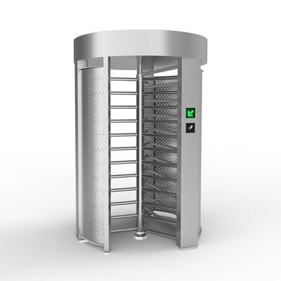 SS304/SS316 çerçeve arızalı ağır görevli tam yüksekliğe dönüştürücü Hapishanenin ana kapısı için güvenli güvenlik döner kapısı Dakikada 20 ~ 30 kişi