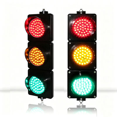 100 mm çaplı UV direnci olan polikarbonat IP65 Su geçirmez LED trafik sinyali otopark ve yollar için