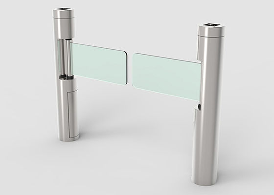 SS304 Kabine Swing Barrier Gate DC fırçasız motor ve erişim kontrolü için 730mm kol