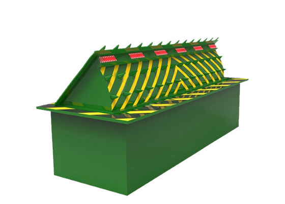 3.7KW Güç 80 Ton Yükleme LED Uyarı Işığı Hidrolik Yol Blokatörü Güvenlik Bariyeri