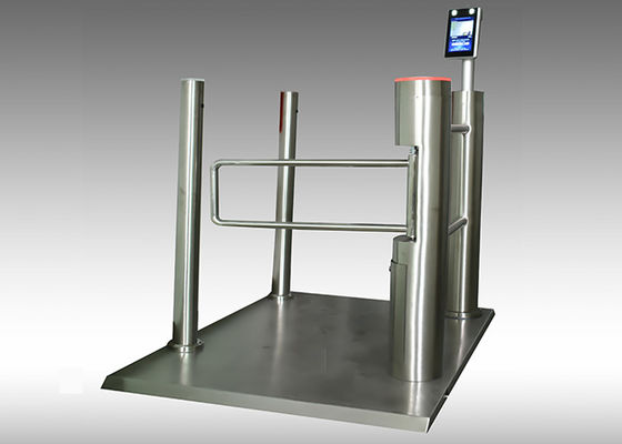 Yüz tanıma ve sıcaklık ölçümü ile SS304 Çerçeve Brushless Motor Swing Barrier Gate