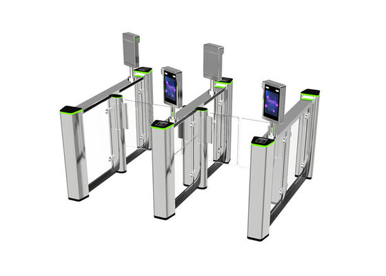 RS485 Alüminyum Alaşım 0.4S Acrylic Flap Pedestrian Erişim Kontrolü Hız Kapısı