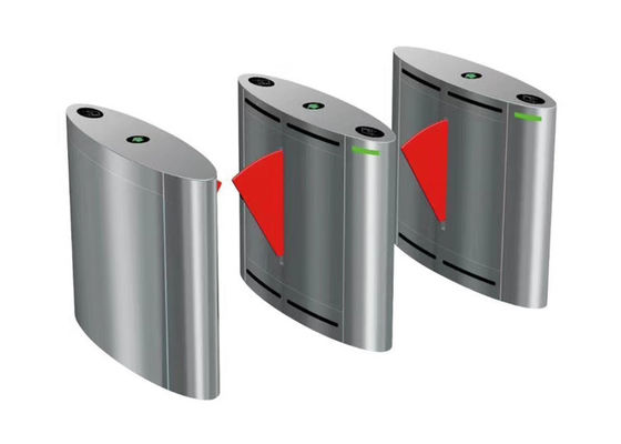 İki yönlü 600mm Geniş SS304 Flap Barrier Kapısı 0.2s Açılış Zamanı ile