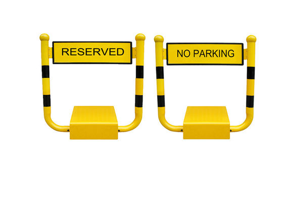 Plastik kaplama H şeklindeki 5 TON ağırlığa dirençli ve DC 12V 7AH pilli otopark bariyer kilidi