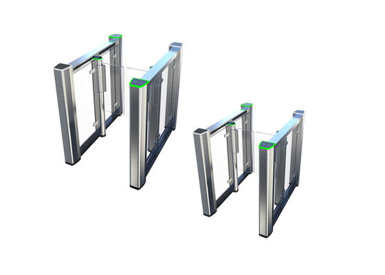 Güvenli erişim kontrolü için 10 mm akrilik bariyerli yüz tanıma IP54 RS485 biyometrik salıncak kapı