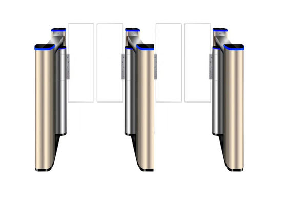 500mm Kanat RS232 SS304 Erişim Kontrolü Salıncak Bariyer Kapısı, Yüksek Torklu Fırçasız Motor ile