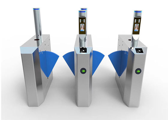 0.2s Geri Çekilebilir RS485 SS304 Erişim Kontrolü Kanatlı Kapı Bariyer Turnike