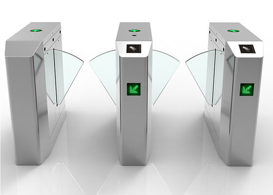 DC 24V Motorlu SS304 Bel Yüksekliği Flap Bariyer Kapısı, Arıza Kendi Kendini Kontrol Fonksiyonu ile