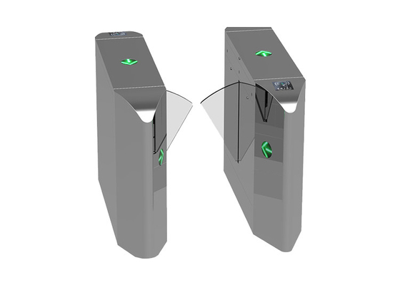 BLDC Motor Akrilik Kanatlı Otomatik Flap Turnike SUS304 Geri Çekilebilir