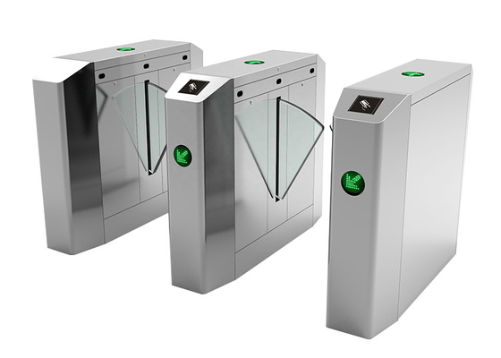 LED Göstergesi 1.2mm Kalınlık Flap Bariyer Kapıları IP44 Flap Cam Turnikeler