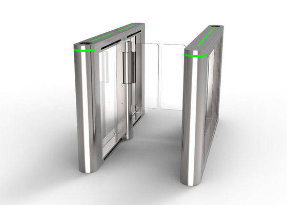 100W Akrilik Bariyer 24V BLDC Motor Hızlı Geçiş Turnikesi Bel Yüksekliği Salıncak Bariyer Kapısı