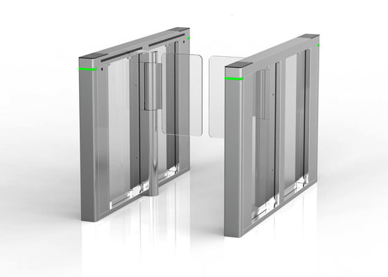 40W DC BLDC Motor Yüksek Güvenlikli Bel Yüksekliği SS304 Akrilik Hızlı Geçiş Turnike Kapısı