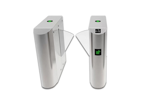 Fitness Merkezi için CE Belgeli RFID Kart Okuyucu Çift Yönlü Flap Bariyer Kapısı